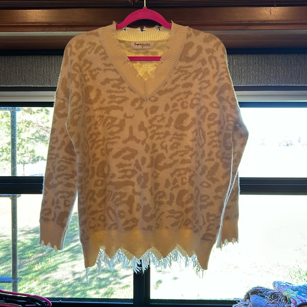 NWOT (never worn) women’s v-neck long sleeve pullover sweater by Impressions